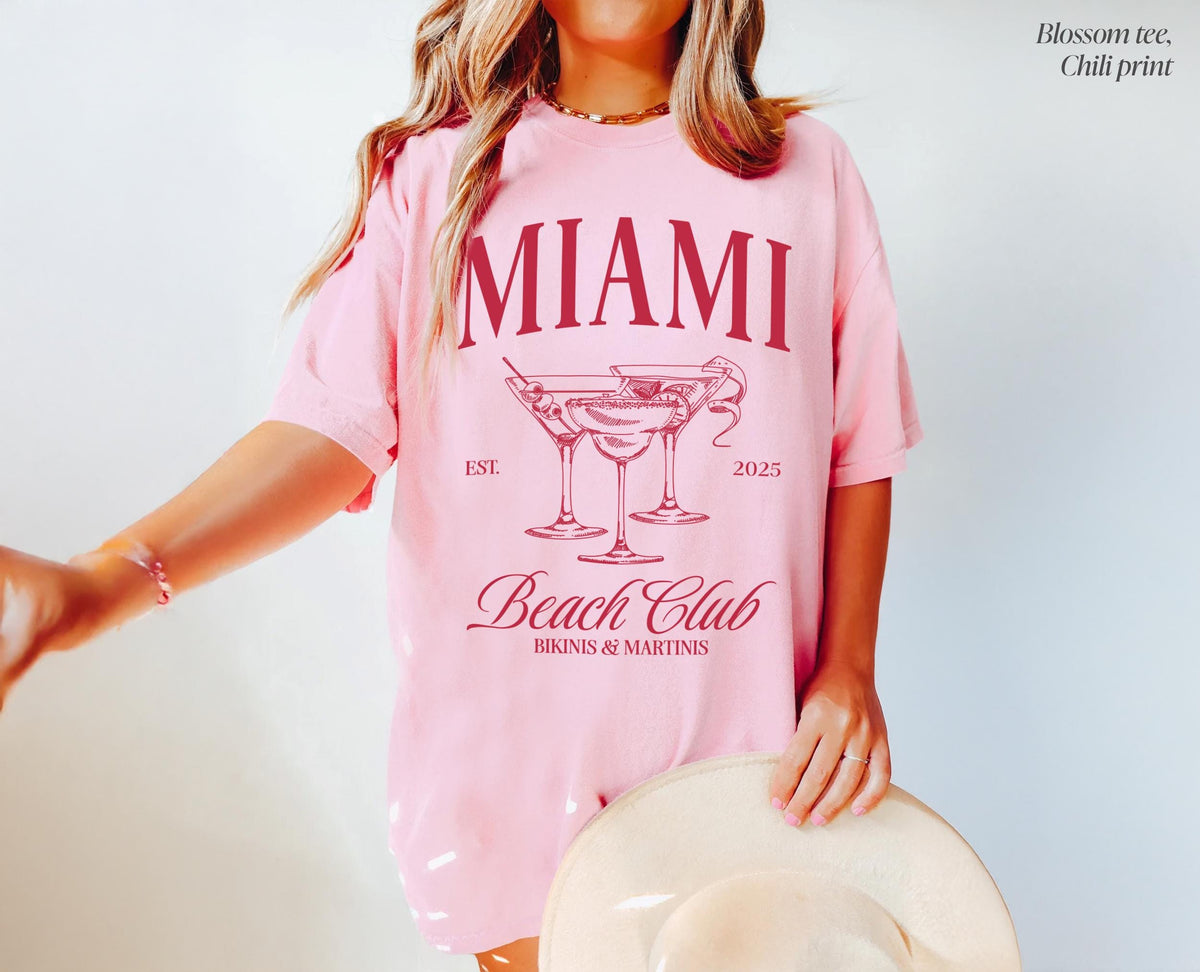 Miami Girls Club T-shirt, Miami Bachelorette Shirts, Miami Trip Tee, Custom Bachelorette Group Shirts