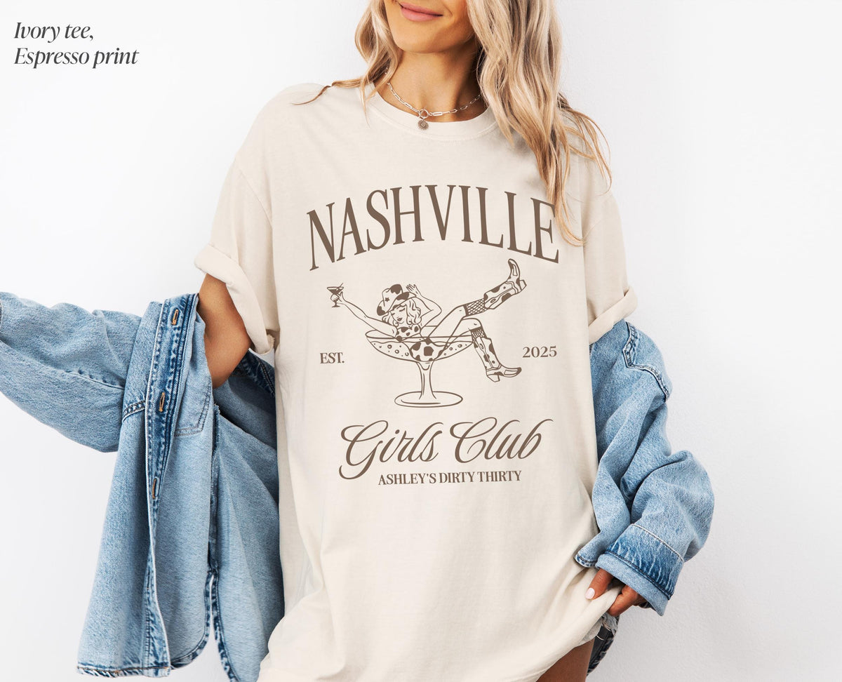 Nashville Bachelorette Shirts, Personalized Bachelorette Shirts, Nashville Bach Party, Personalized Girls Trip Shirt, Bridal Party Gifts