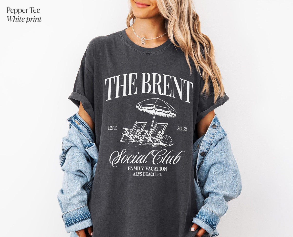 Custom Name Social Club Shirt, Custom Bachelorette Party shirt, Luxury Bachelorette Merch, Social Cocktail Club, Bachelorette Party Merch