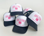 Custom Birthday Hats for Group, Funny Trucker Caps, Club 40 50 60 Favors, Girls Trip Hats, Personalized Gift, Bulk Order Hats, Dirty 30 Hat