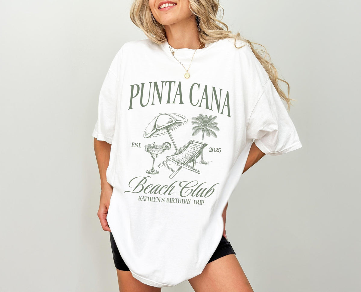 Punta Cana Custom T-shirt, Punta Cana Beach Club, Punta Cana Girls Club, Punta Cana Trip