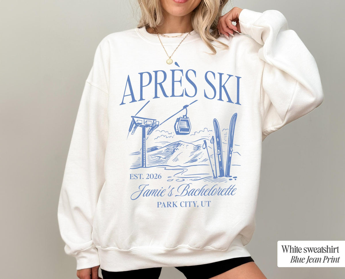 Après Ski Girls Club Sweatshirt, Skiing Bachelorette Sweatshirt, Mountains Bachelorette Sweatshirt, Après Ski Club Sweatshirt