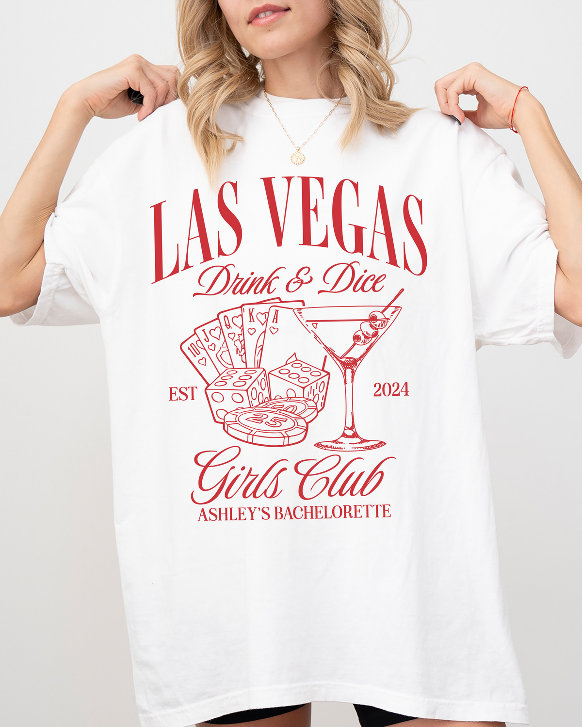 Las Vegas Girls Club Shirt, Vegas Drink & Dice Bachelorette Shirt