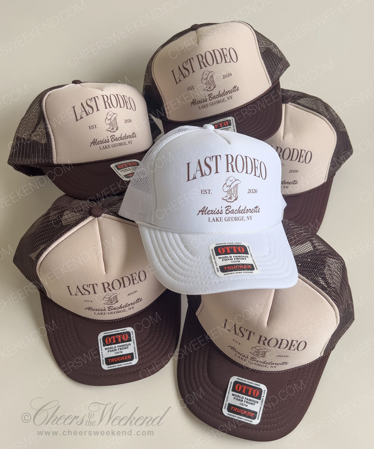 Last Rodeo Cowgirl Bachelorette Trucker Hat