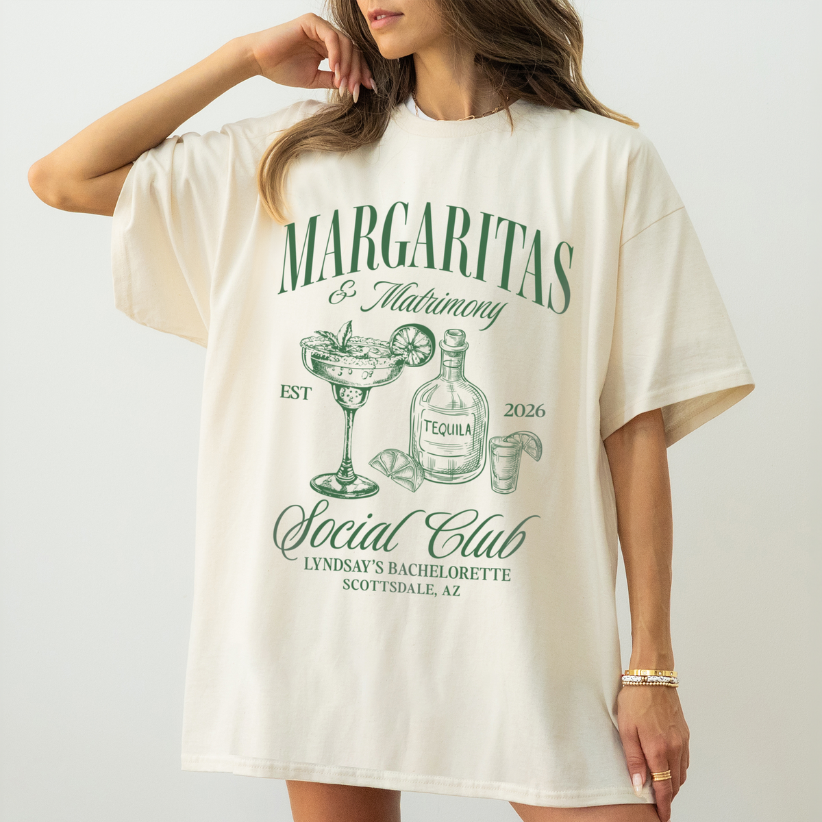 Margaritas and Matrimony Bachelorette T-shirt