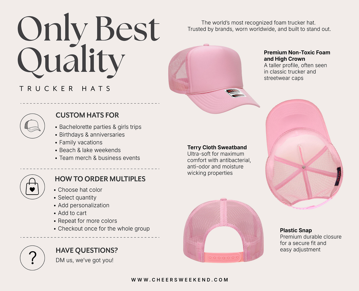 Custom Birthday Trucker Hats