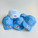 Custom Monogram Trucker Hat, Custom Initials Bachelorette Hats