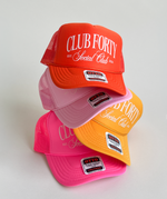 Club Forty Social Club Trucker Hat, Custom 40th Birthday Hats